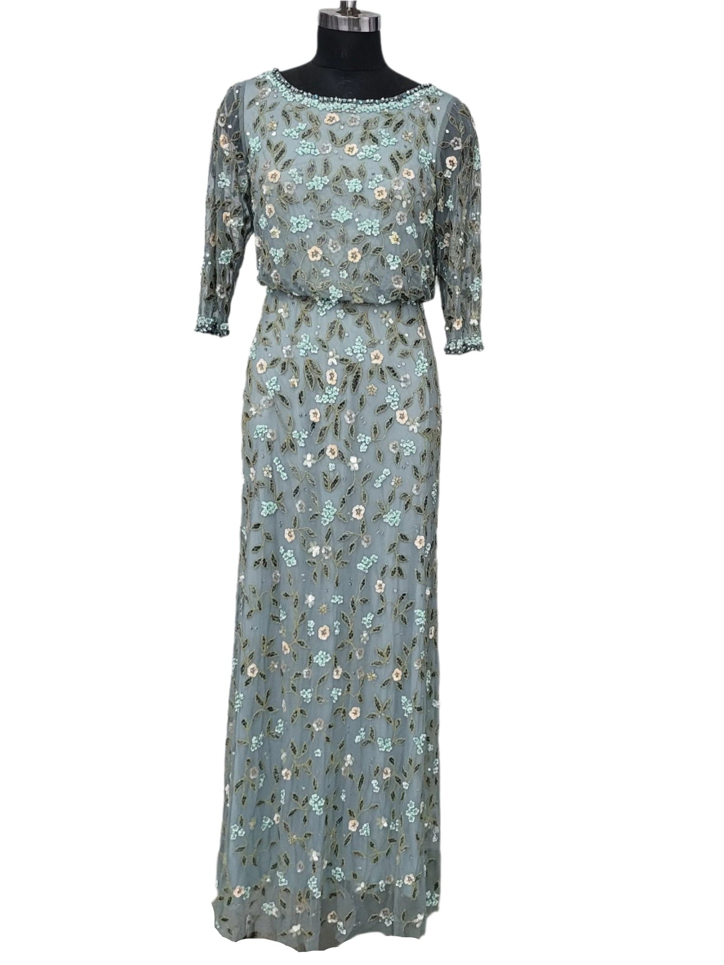 Sequins Beaded Maxi Dress