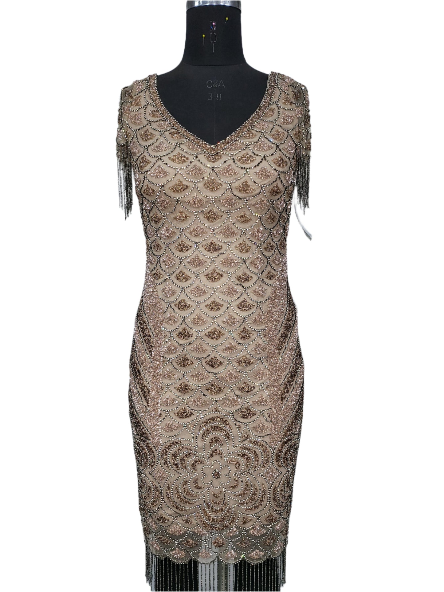 SHORT BEADED DRESS
