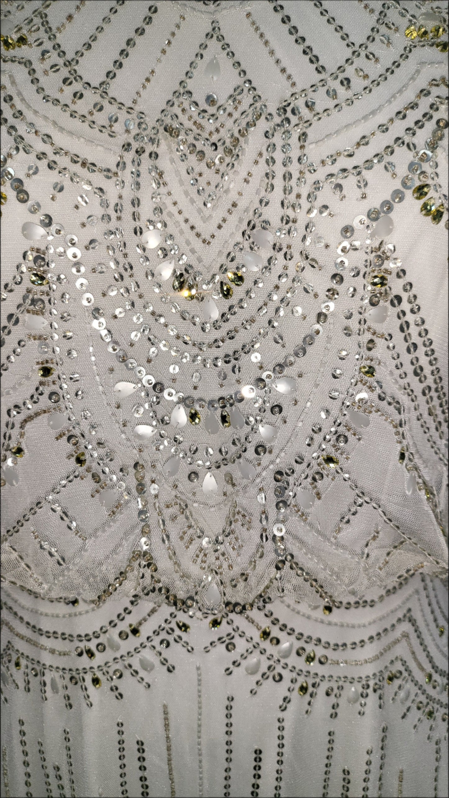 BEADED SEQUINS LONG DRESS