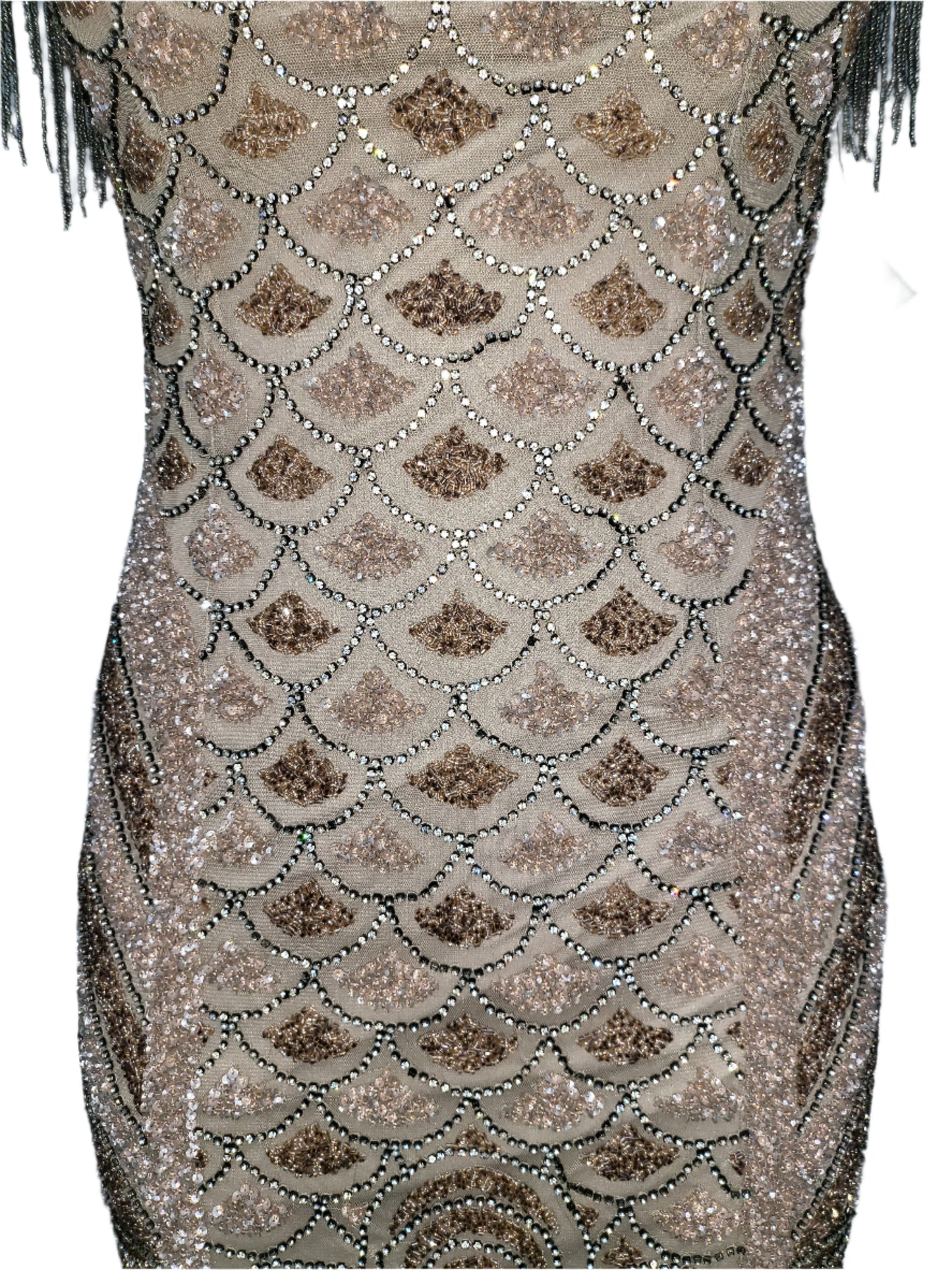 SHORT BEADED DRESS